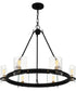 Gloucester 6-light Chandelier Matte Black