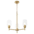 Wallinger 3-light Chandelier Aged Brass