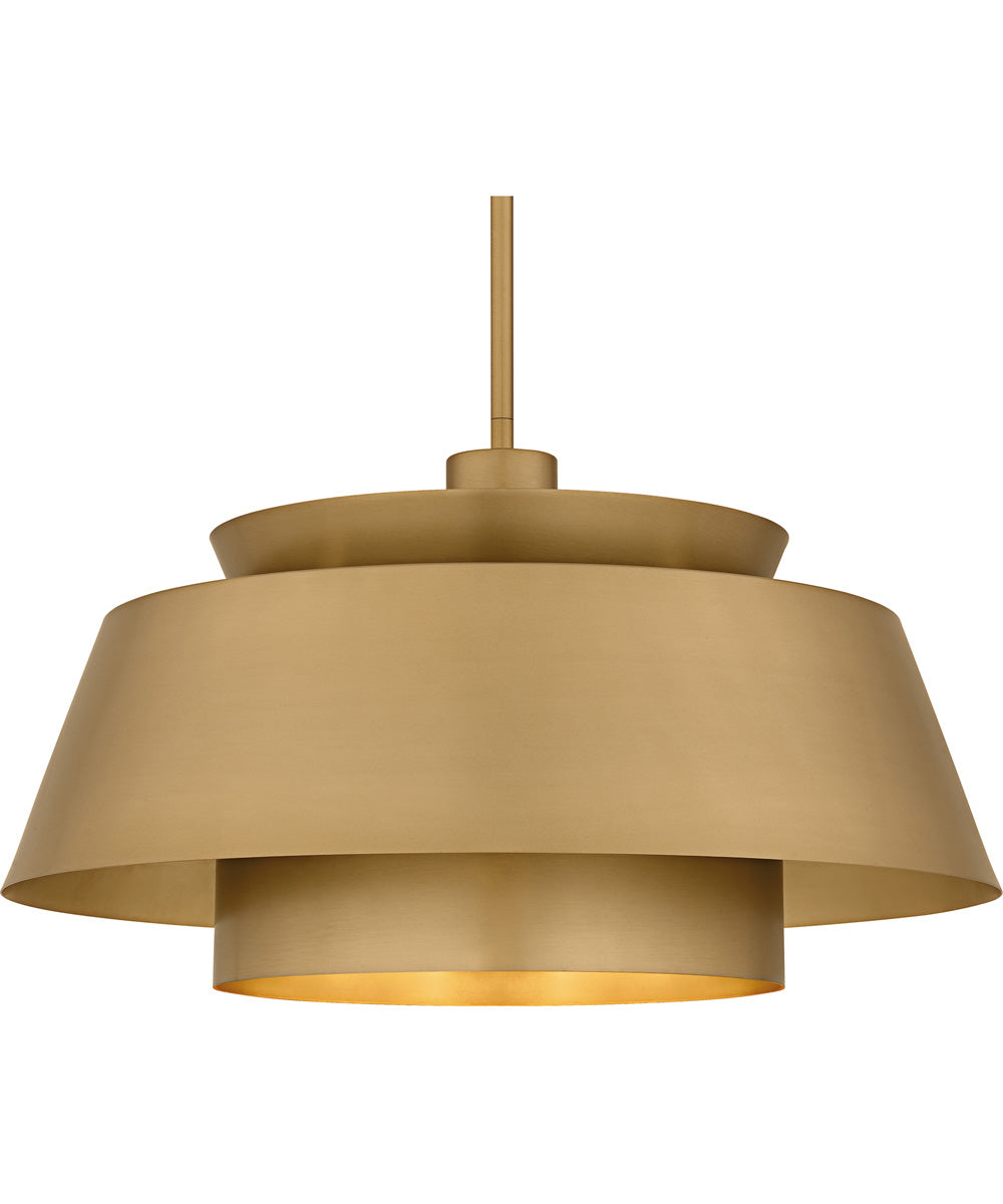 Lumi Large 3-light Pendant Brushed Weathered Brass