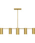 Foreland Large 6-light Island Light Brushed Gold