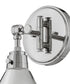 Arti 1-Light Single Light Sconce in Polished Nickel