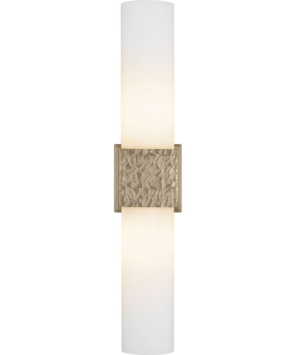 Quoizel Wood Small 2-light Wall Sconce Bronze Gold