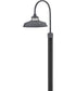 Troyer 1-Light Medium Post Mount Lantern in Aged Zinc