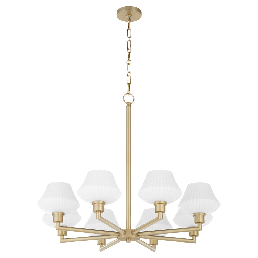 Cassini 8-light Chandelier Aged Brass