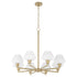 Cassini 8-light Chandelier Aged Brass