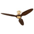 56" Veleta 1-light LED Ceiling Fan Aged Brass