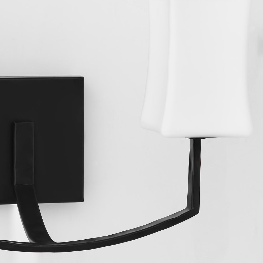 Ayala 2-light Wall Mount Light Fixture Matte Black