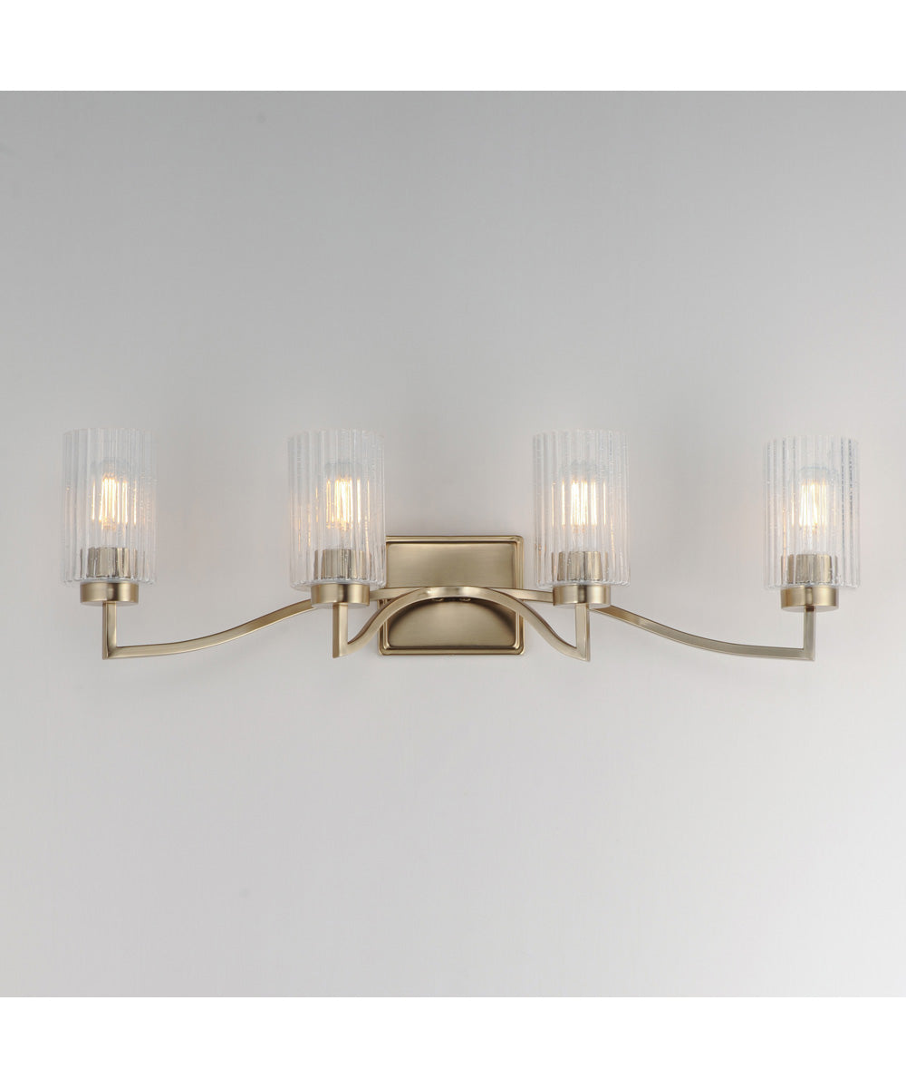 Rigata 4-Light Bath Vanity Satin Champagne