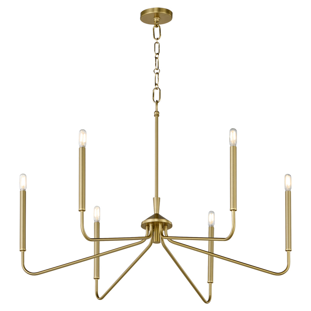 Providence 6-light Chandelier Aged Brass