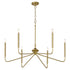 Providence 6-light Chandelier Aged Brass