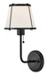 Clarke 1-Light Medium Single Light Sconce in Black