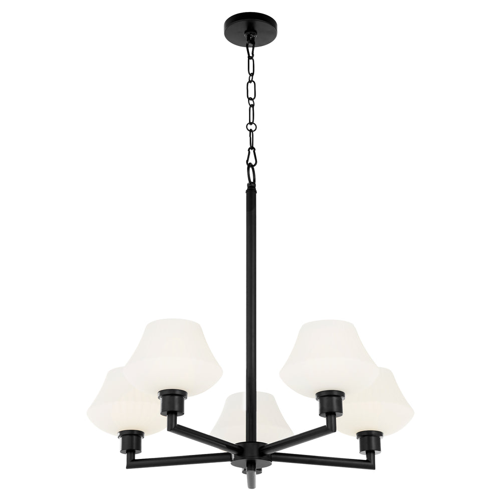 Cassini 5-light Chandelier Matte Black