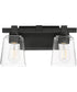 Cubos 2-Light Wall Sconce Black