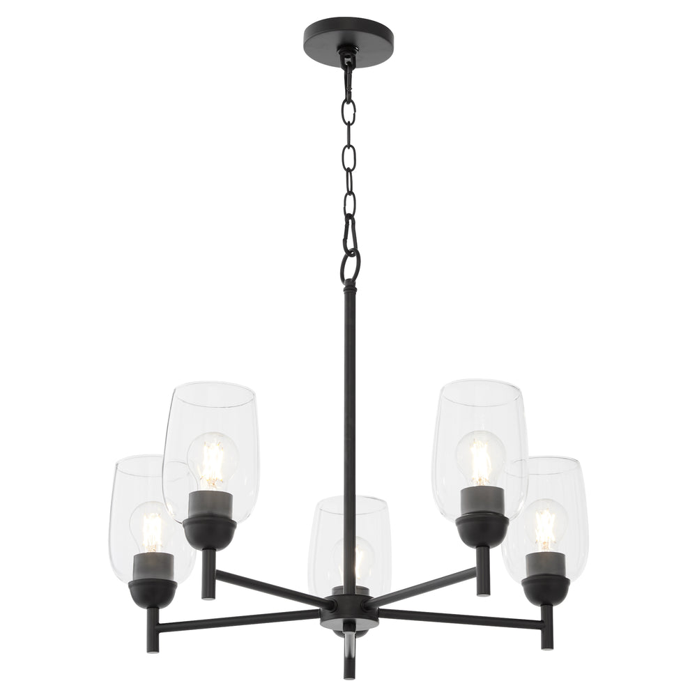 Wallinger 5-light Chandelier Matte Black