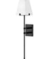 Benton 1-Light Large Single Light Sconce in Black