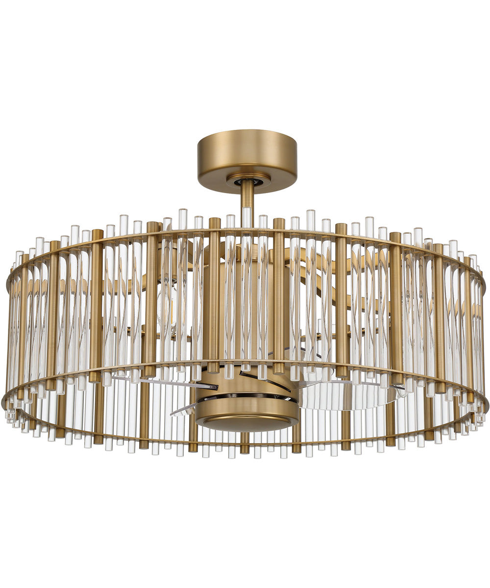 Reveal Fandelier 5-Light Fan Satin Brass