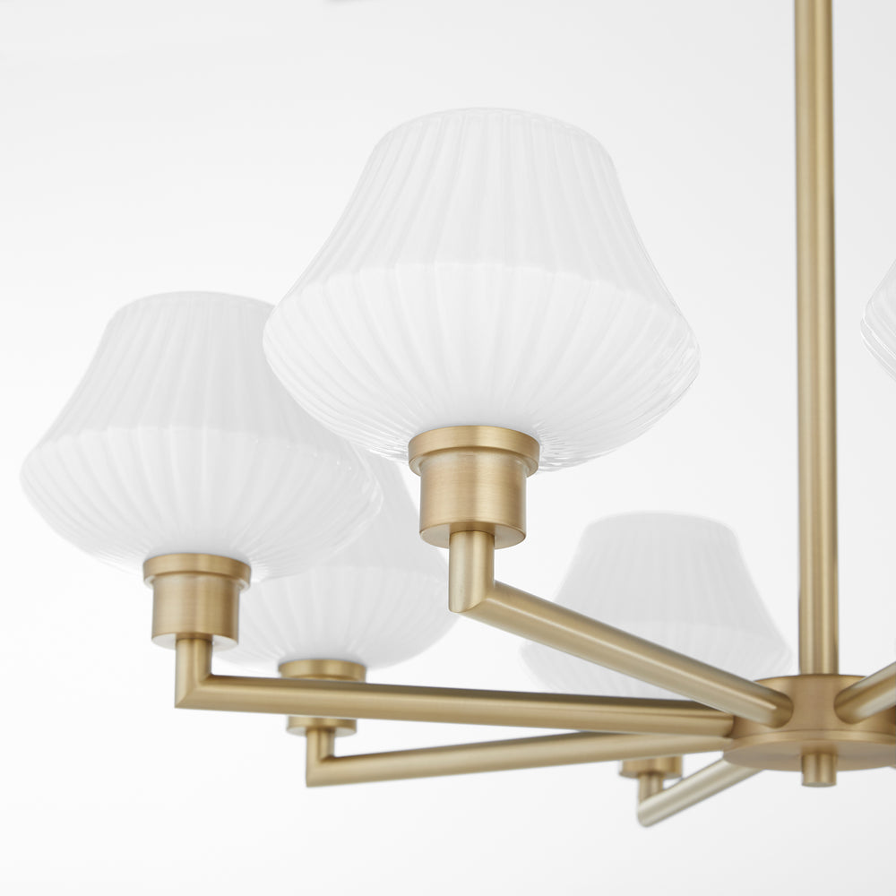 Cassini 8-light Chandelier Aged Brass