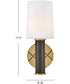 Declan 1-Light Medium Sconce in Heritage Brass