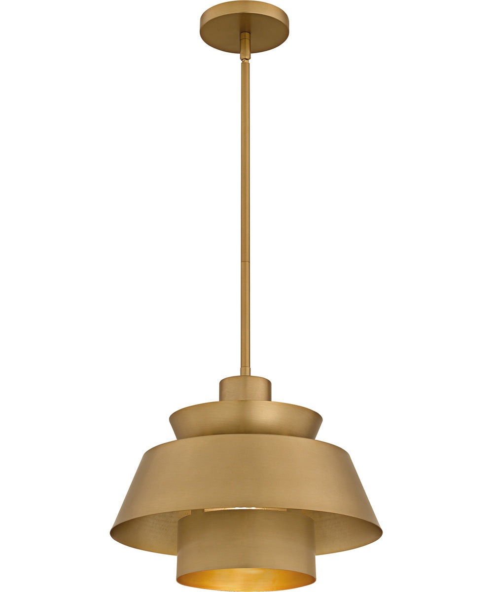 Lumi 1-light Pendant Brushed Weathered Brass