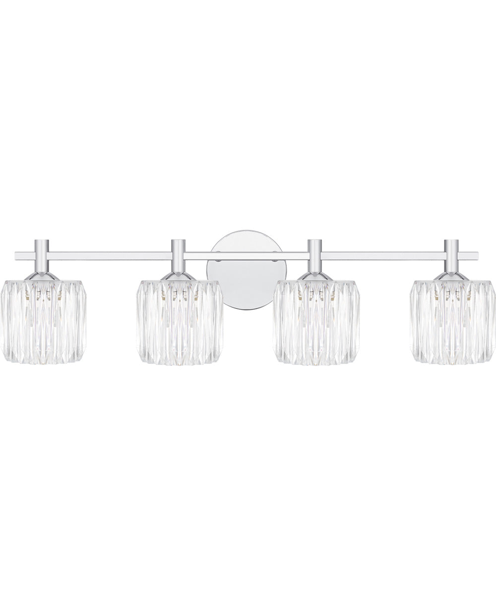 Spade Extra Large 4-light Bath Light Polished Chrome