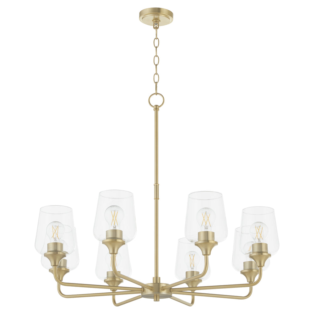 Raymond Chandelier Aged Brass