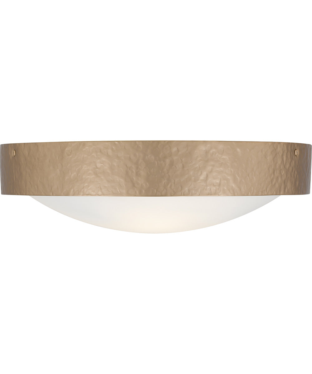 Quoizel Flush Mount Medium 3-light Flush Mount Bronze Gold