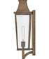 Georgetown Coastal Elements  1-Light Large Wall Mount Lantern in Burnished Bronze