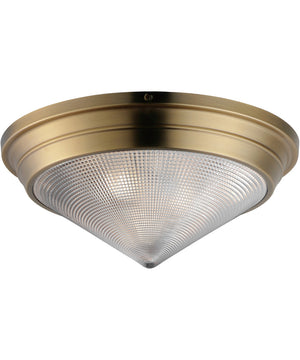 Hargreaves 3-Light Flush Mount Natural Aged Brass