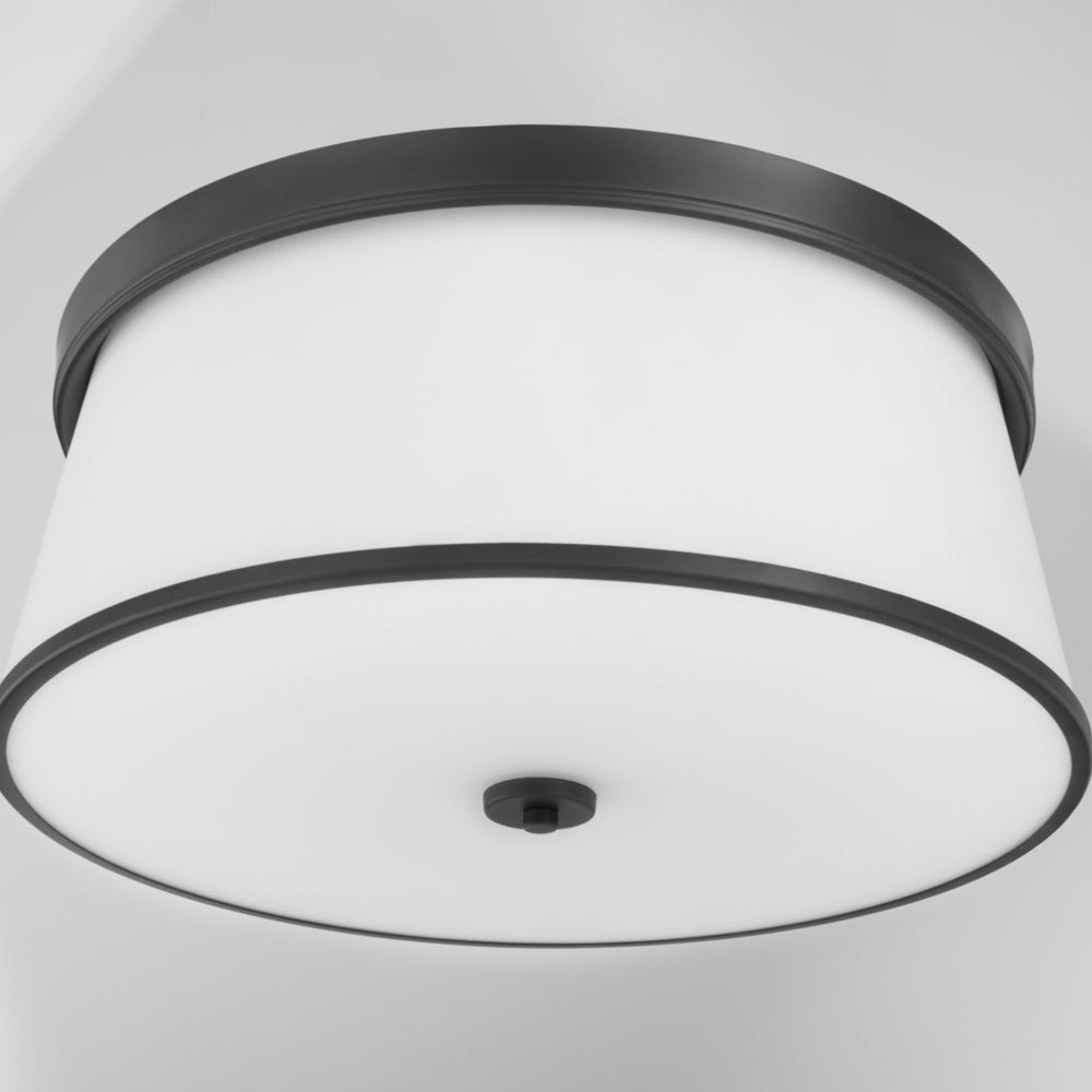 Weir 4-light Ceiling Flush Mount Matte Black