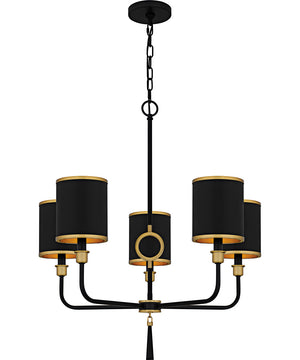 Lockery 5-light Chandelier Matte Black