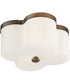 Clover 2-Light Flush Mount Antique Bronze