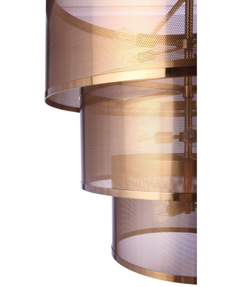 Mesh 12-Light Lighting Satin Brass