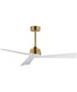 Vortex 52 inch Indoor Fan Natural Aged Brass