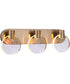 Glisten 3-Light Lighting Satin Brass