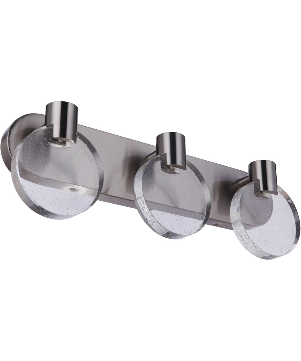 Glisten 3-Light Lighting Brushed Polished Nickel