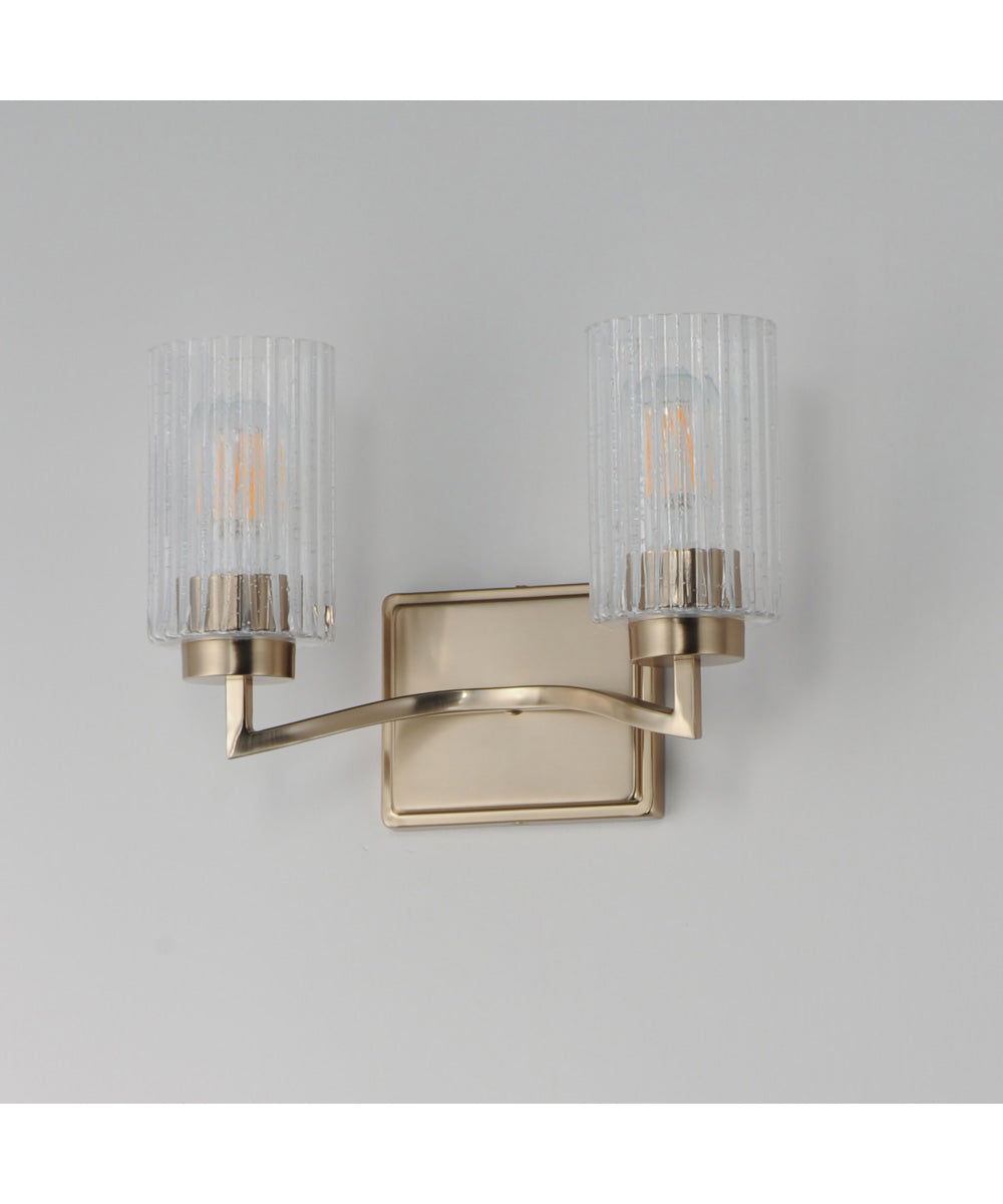 Rigata 2-Light Wall Sconce Satin Champagne