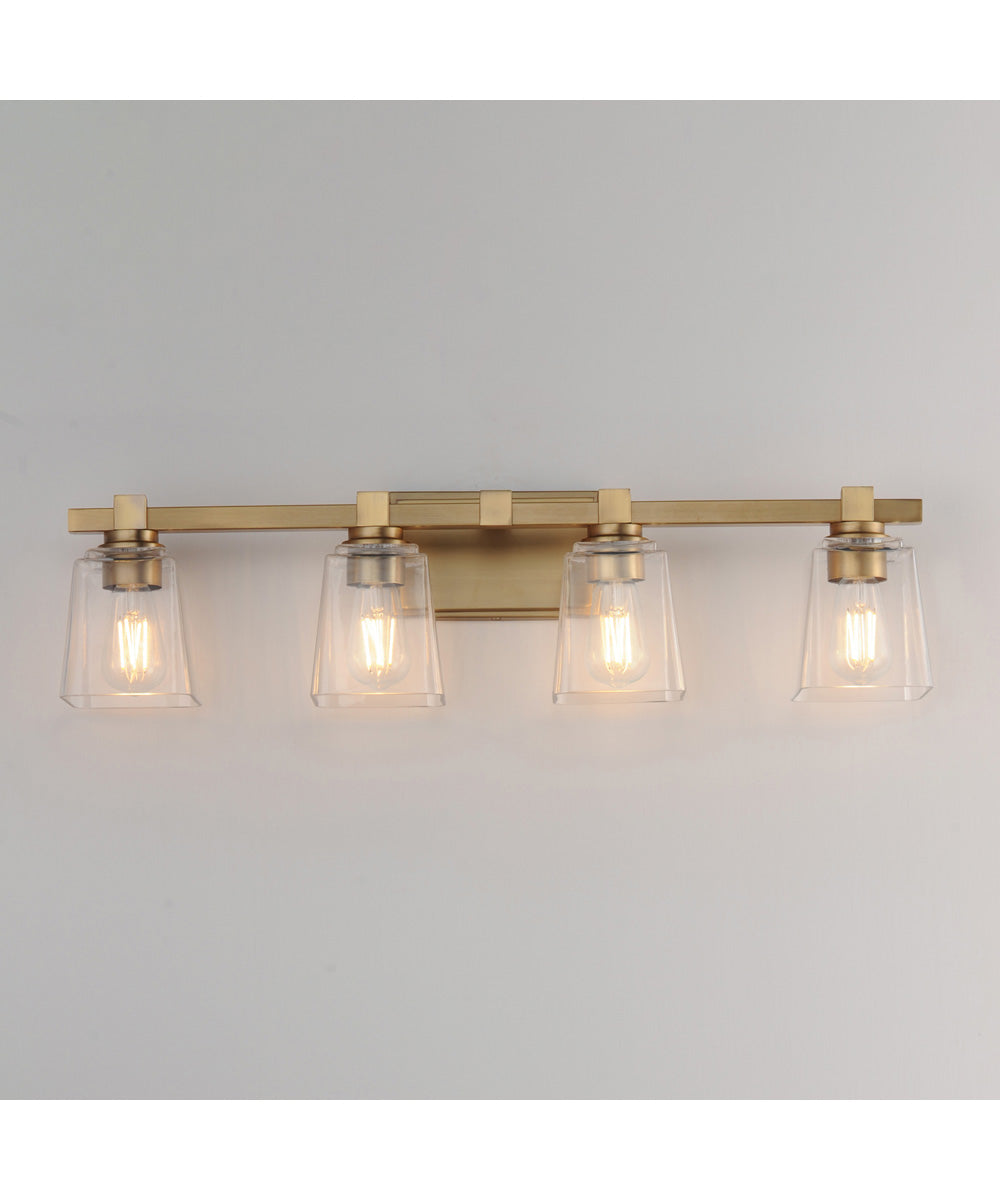 Cubos 4-Light Bath Vanity Natural Aged Brass