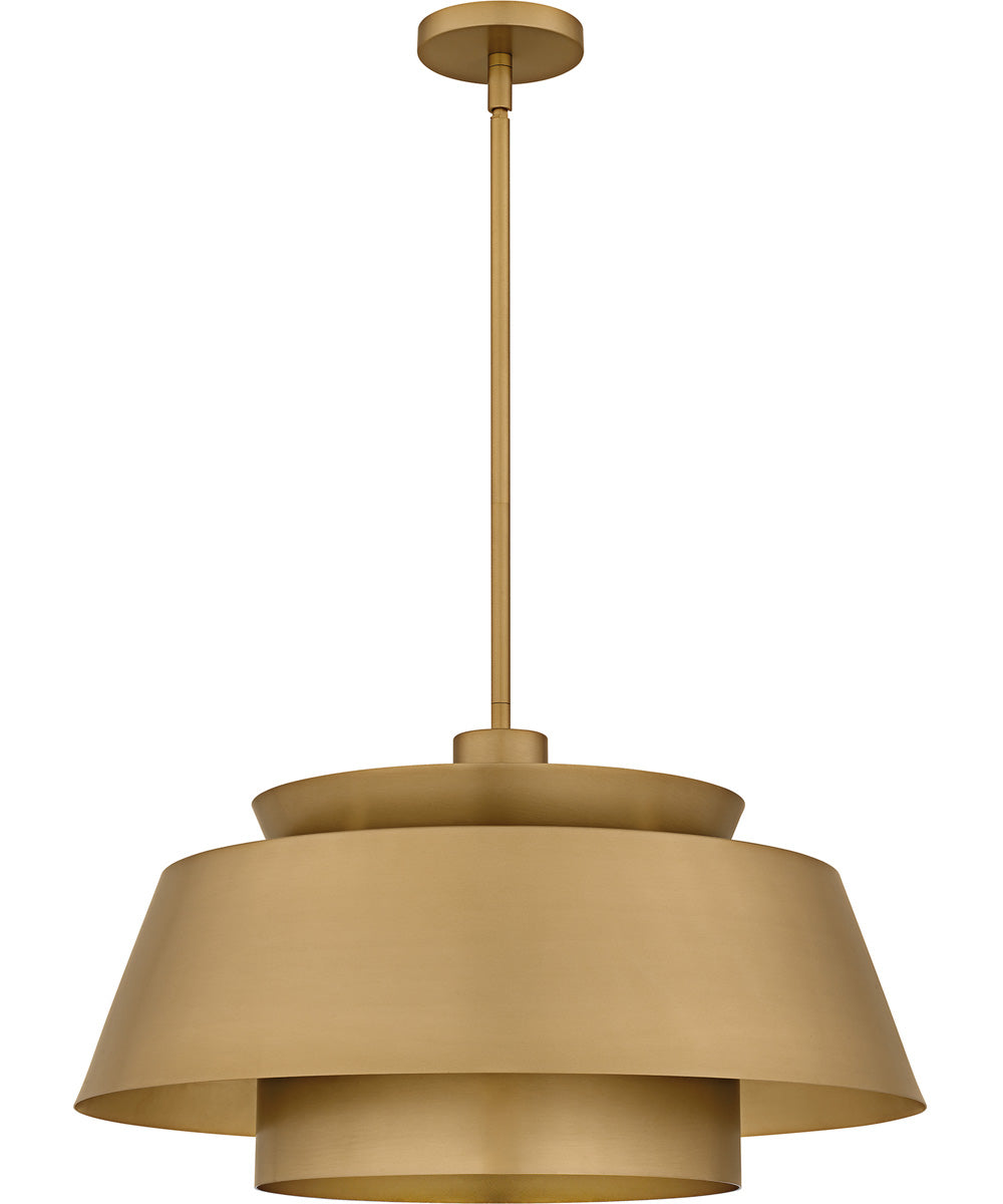 Lumi Large 3-light Pendant Brushed Weathered Brass