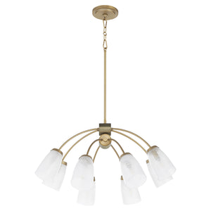 Arpeggio 8-light Chandelier Aged Brass