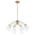 Arpeggio 8-light Chandelier Aged Brass