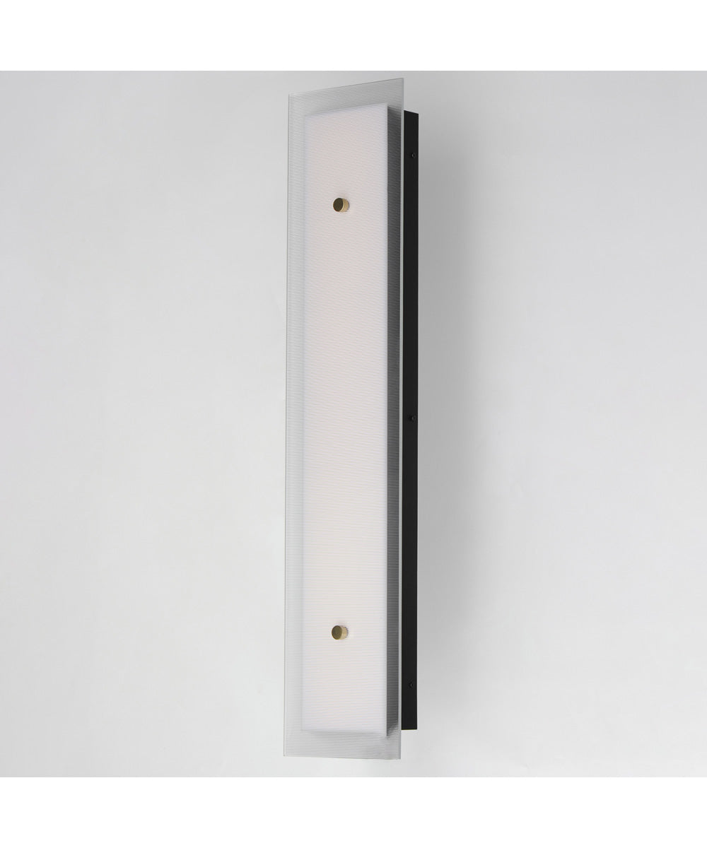 Spectre 30 inch Wall Sconce Black / Natural Aged Brass