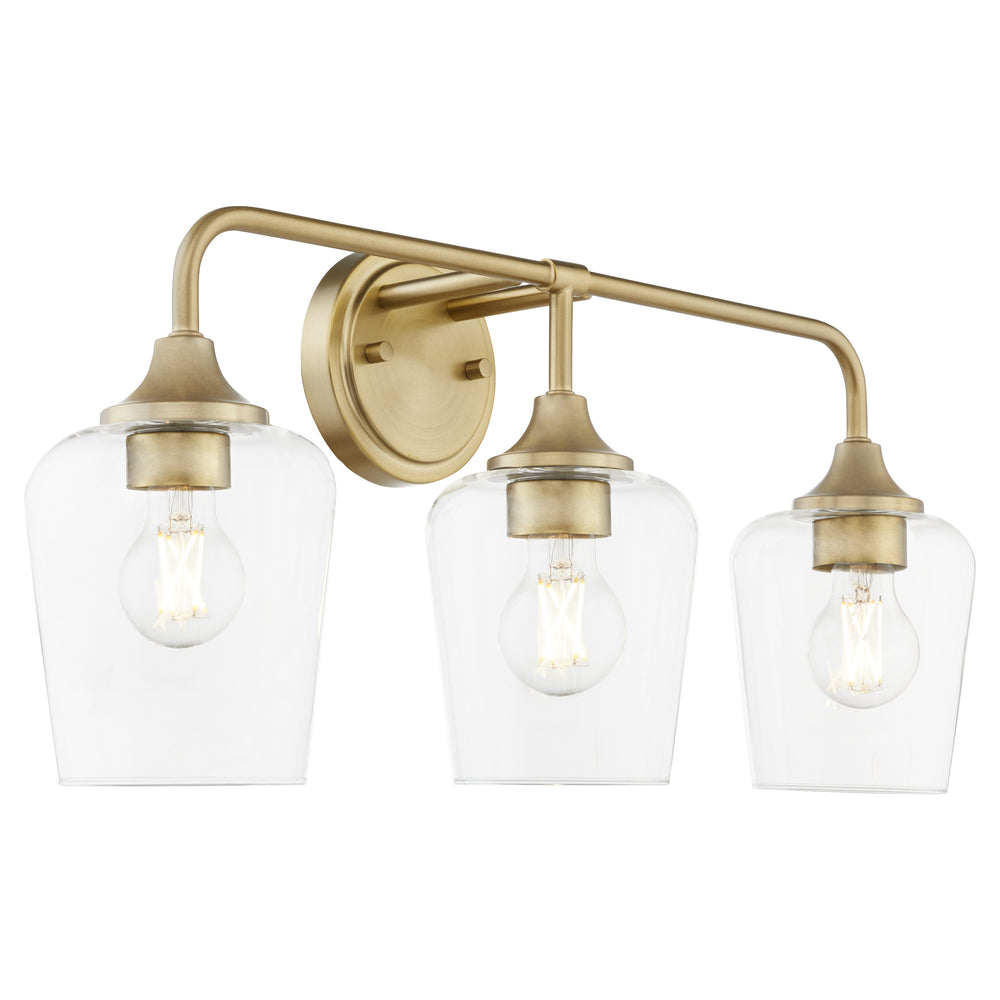 Raymond 3-light Bath Vanity Light Aged Brass