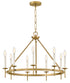 Copley 9-Light Medium Ring Chandelier in Lacquered Brass