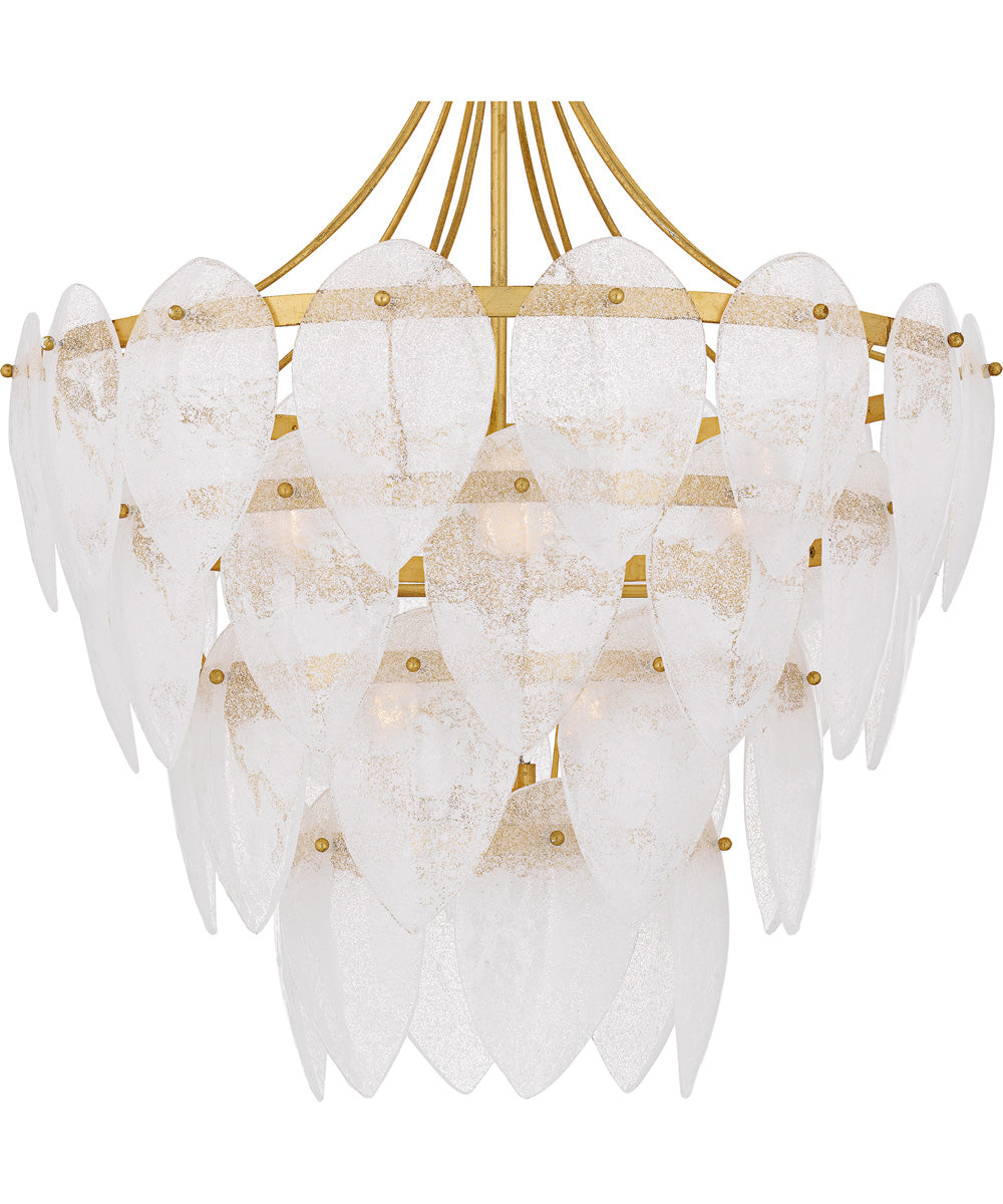 Quoizel Pendant Large 7-light Pendant Gold Leaf