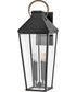 Dawson 4-Light Large Wall Mount Lantern in Black