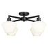 Cassini 4-light Ceiling Flush Mount Matte Black