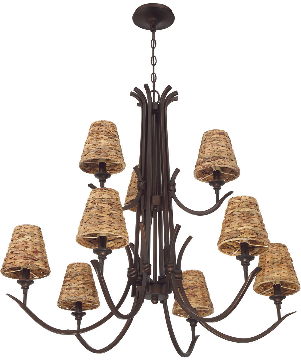 Kokomo 9-Light Lighting Aged Bronze Brushed