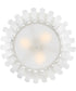 Reina 3-Light Medium Semi-Flush Mount in Textured Plaster