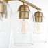 Wallinger 4-light Bath Vanity Light Aged Brass