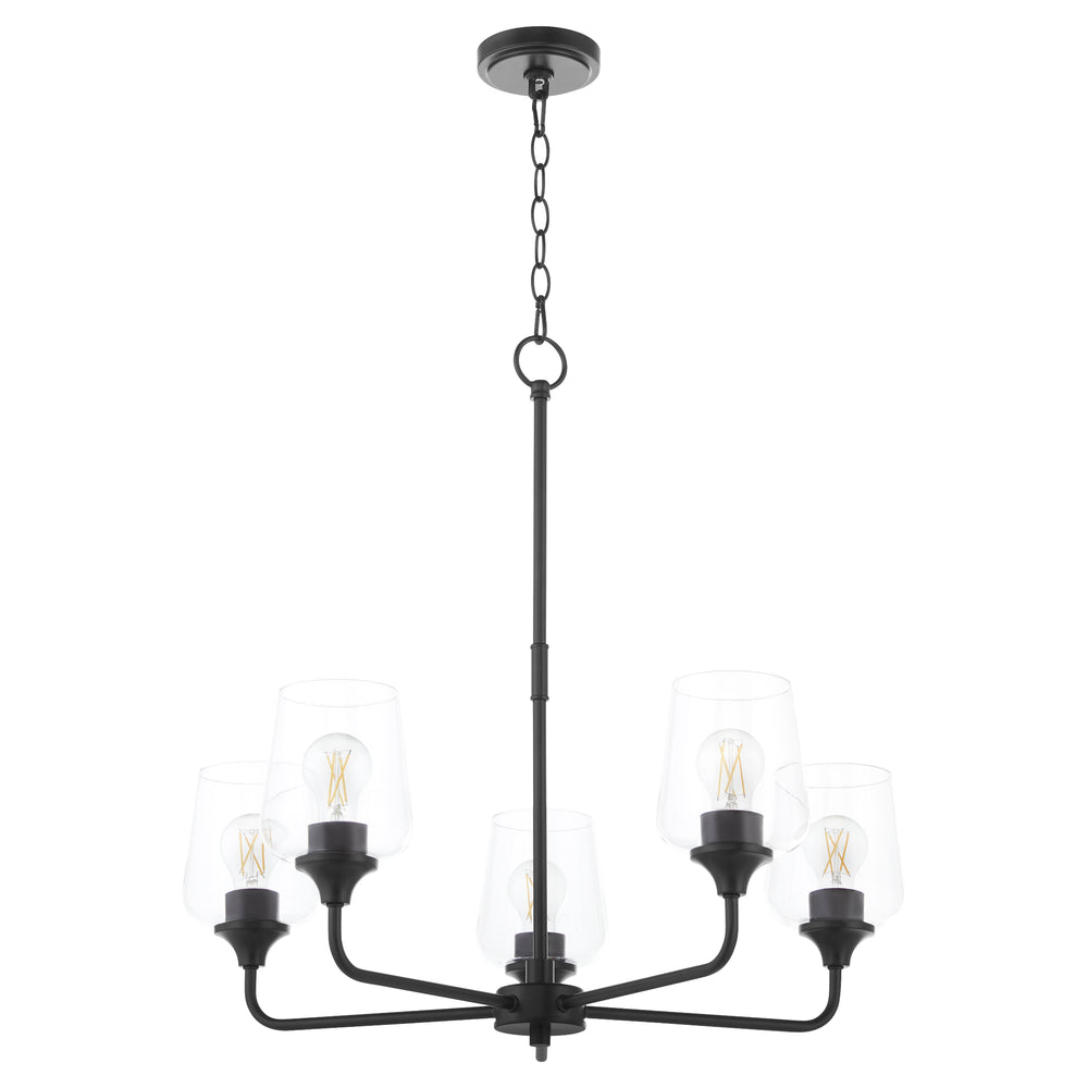 Raymond 5-light Chandelier Matte Black